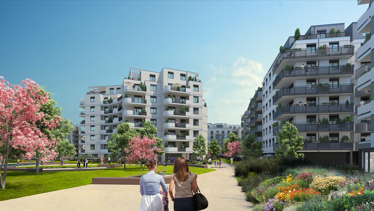 Bild 1: Visualisierung Neubauprojekt Kirschblüte