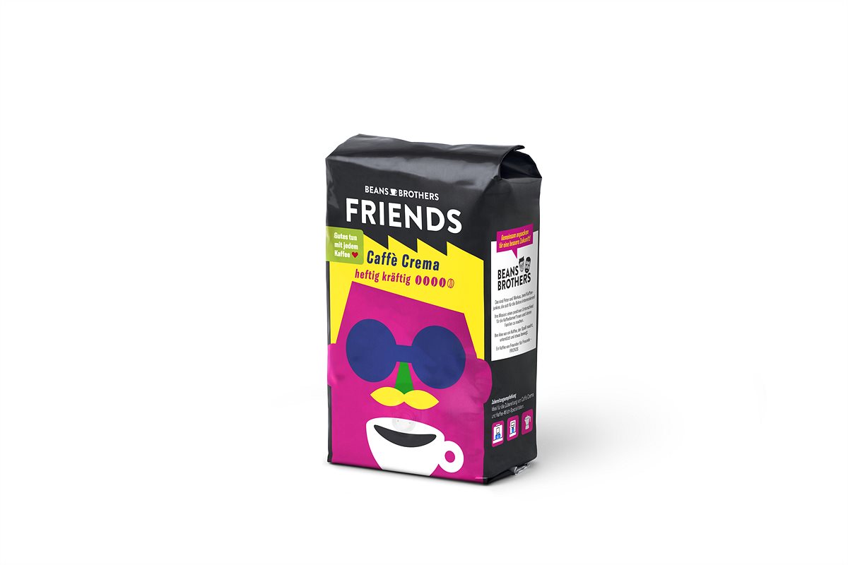 Beans Brothers FRIENDS_Caffè Crema kräftig_500g