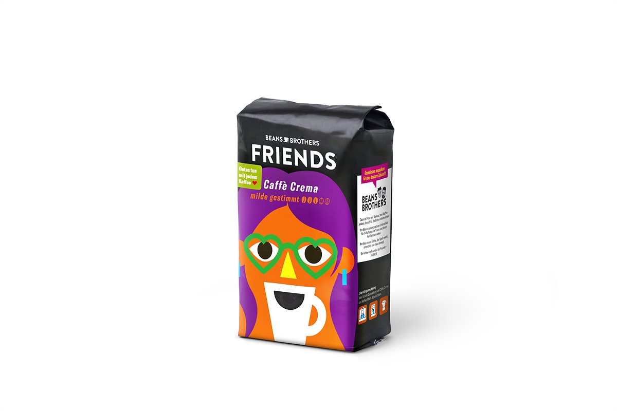 Beans Brothers FRIENDS_Caffè Crema mild_500g