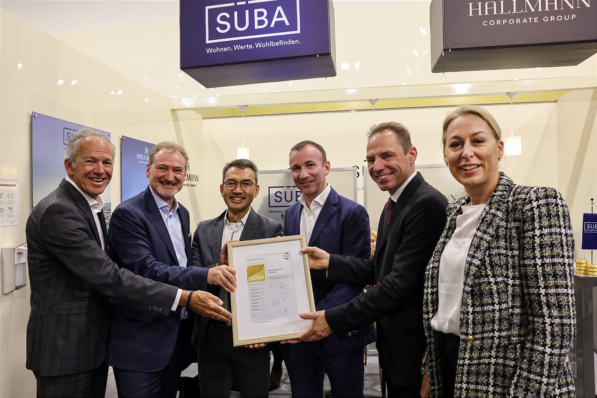 SÜBA mit DGNB Zertifikat in Gold für zukunftsweisendes Bauprojekt in der Breitenfurter Straße prämiert